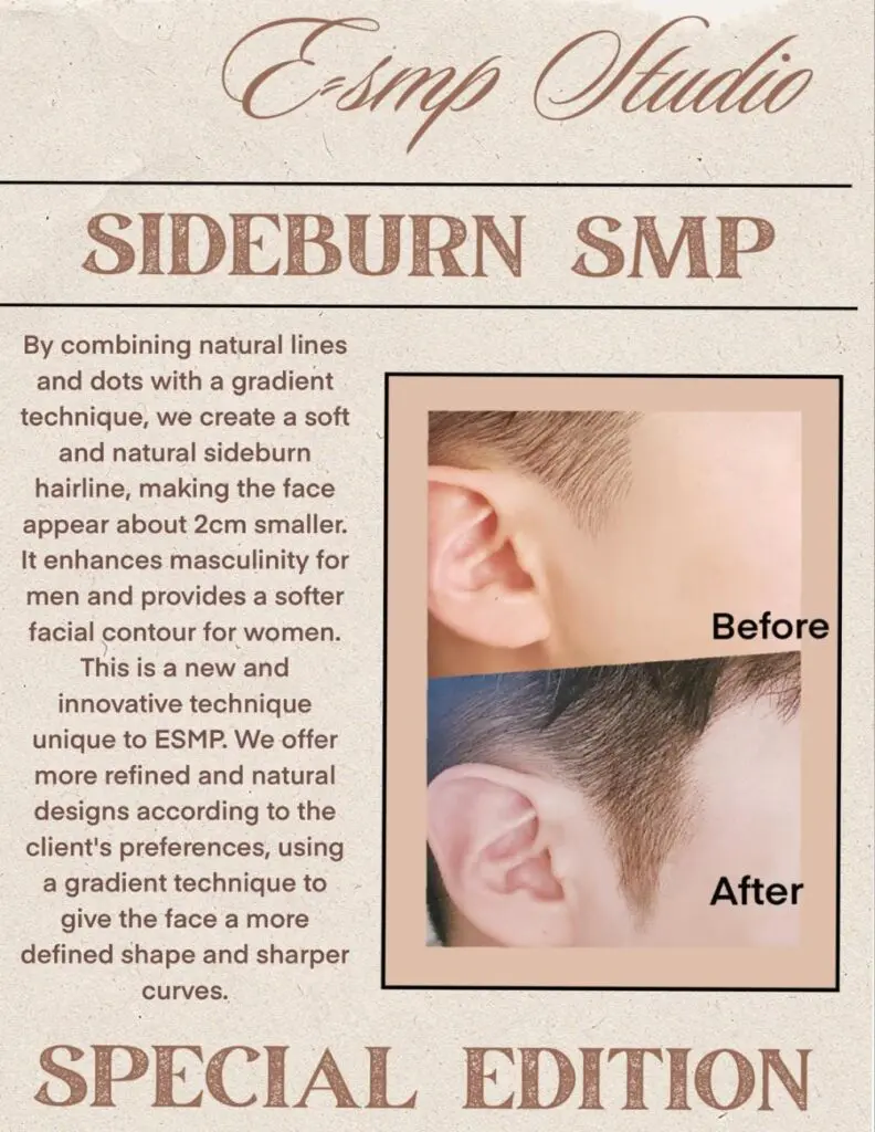 A picture of the ear with and without surgery.